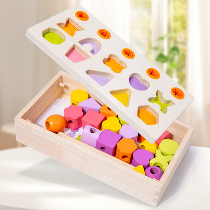Wooden Montessori Toys Color Matching Sorting Toy for Toddlers 4
