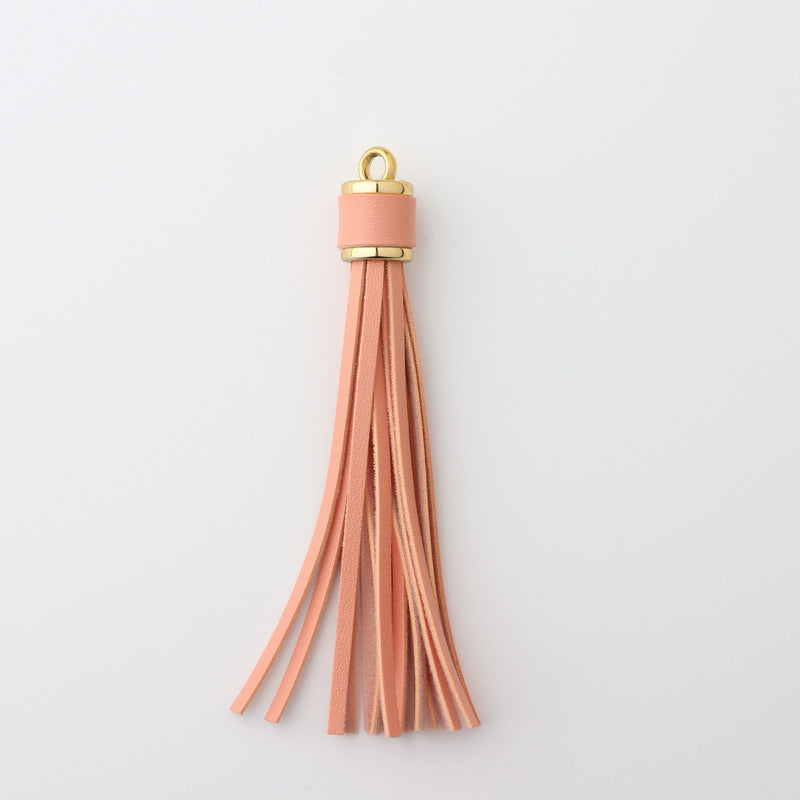 PU Leather Tassel Keychain with Buckle Charm for Women 23