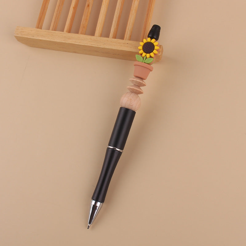 Sunflower Silicone Beaded Pens Handmade Office School Supplies Gift 10