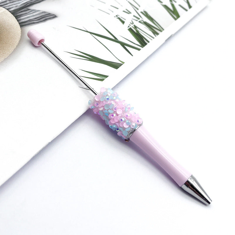 Resin Sequin Petal Beadable Ballpoint Pens DIY Craft Supplies 12