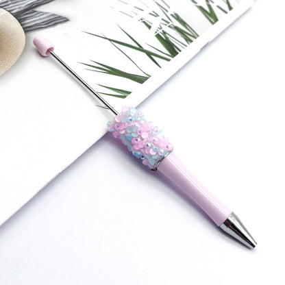 Resin Sequin Petal Beadable Ballpoint Pens DIY Craft Supplies 12