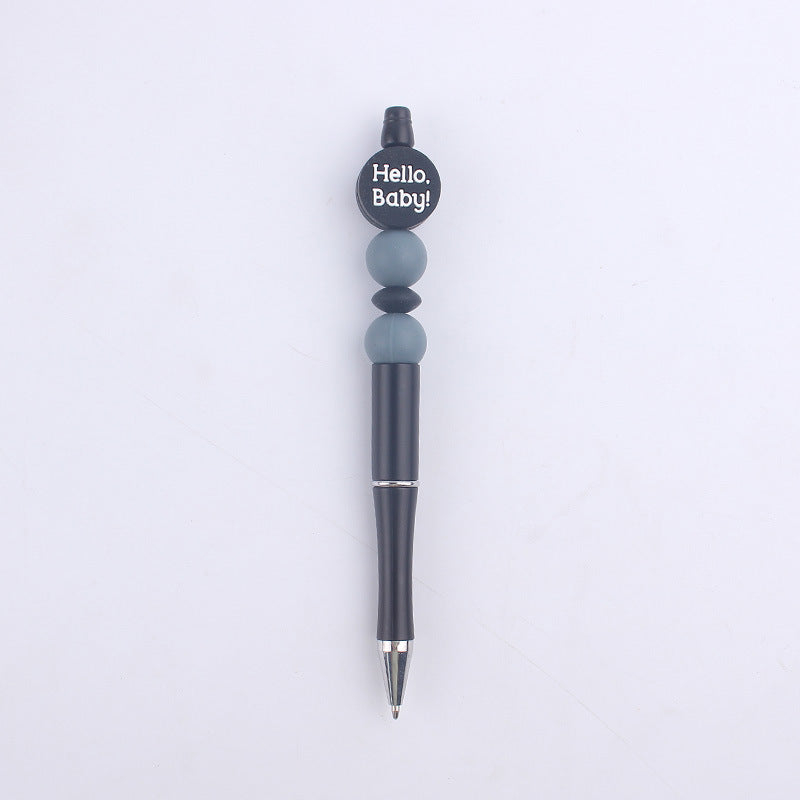 Milk Bottle Silicone Beaded Pens Handmade Office School Supplies 19