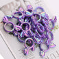 2Pcs 25x46mm Sakura Angel Wings Acrylic Beads UV Finish Color Plated 19