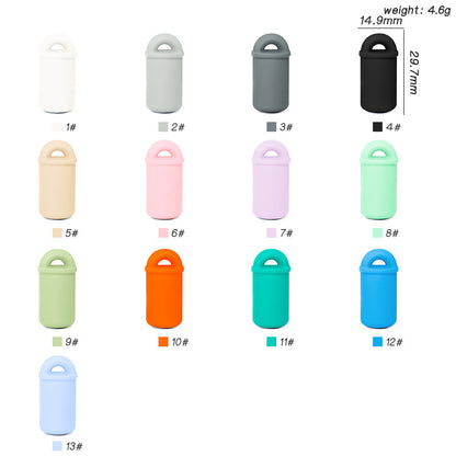 100pcs Silicone Focal Beads Cup Shape Rounded Top 2