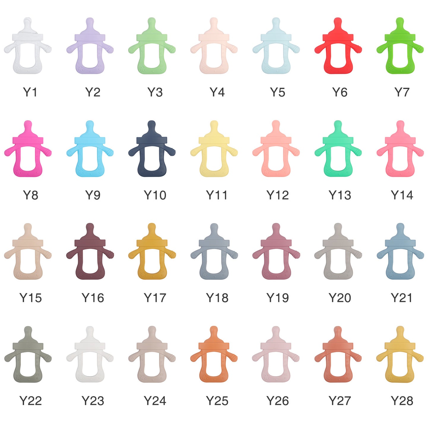 Silicone Baby Teething Toy Bottle Shape for Infant 4