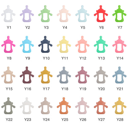 Silicone Baby Teething Toy Bottle Shape for Infant 4
