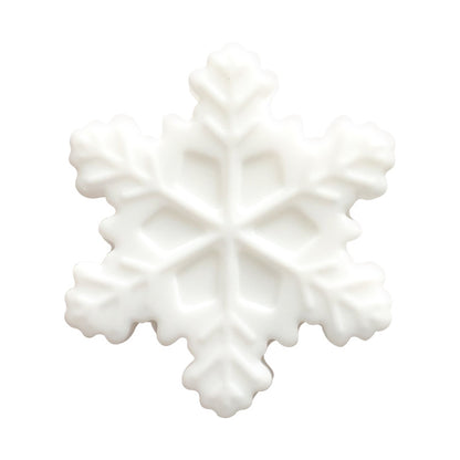20pcs Silicone Focal Beads Snowflake Front Facing Detailed Design 2