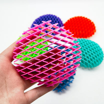 Plastic Fidget Worm Telescopic Net Deformable Sensory Fidget Toy 3