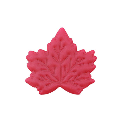 20Pcs Silicone Focal Beads Maple Leaf Detailed Vein Design 7