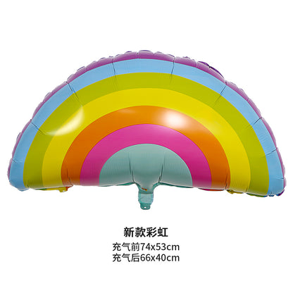 Cloud Sunflower Rainbow Smiling Face Foil Balloons Party Decoration 50pcs 3