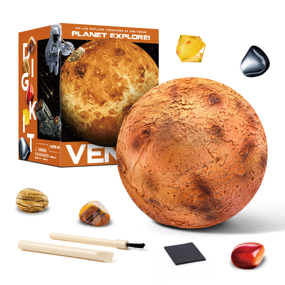 Solar System Stone Dig Educational Toy Explore Eight Planets 3