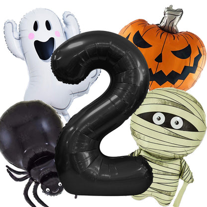 Ghost Pumpkin Spider Foil Balloon Halloween Party Decoration Set 5