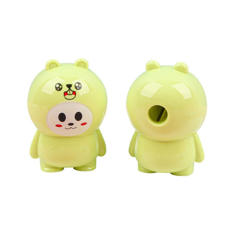 Mini Cute Animal Shape Manual Pencil Sharpener Plastic Toy 5