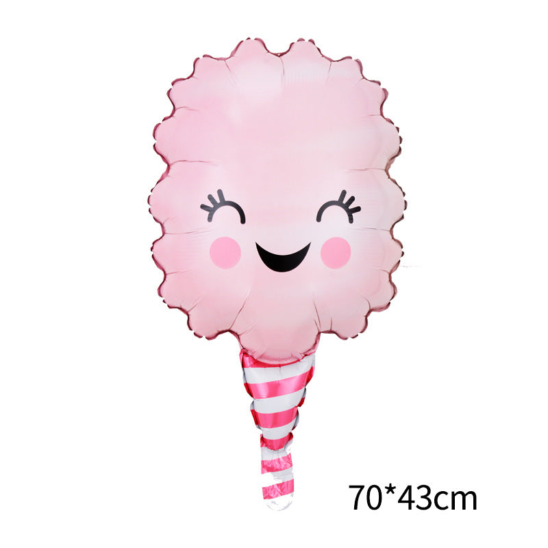 Food Theme Foil Balloon Set Birthday Party Decoration 50pcs 10