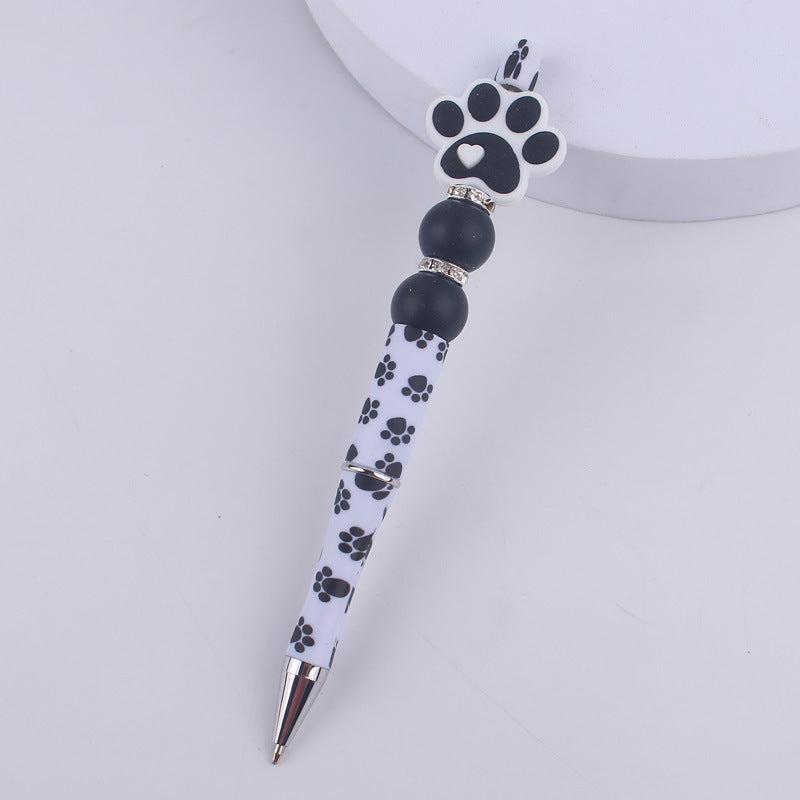 Dog Claw Silicone Beaded Pens Ballpoint Writing Office School Supplies 16