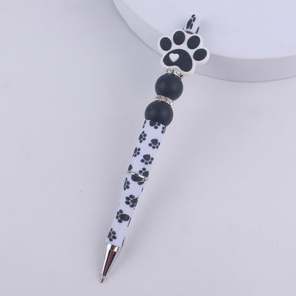Dog Claw Silicone Beaded Pens Ballpoint Writing Office School Supplies 16