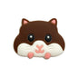 20pcs Silicone Focal Beads Hamster Front Facing Design 12
