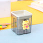 Cartoon Double Hole Manual Pencil Sharpener Plastic 4.8x4x4cm 5