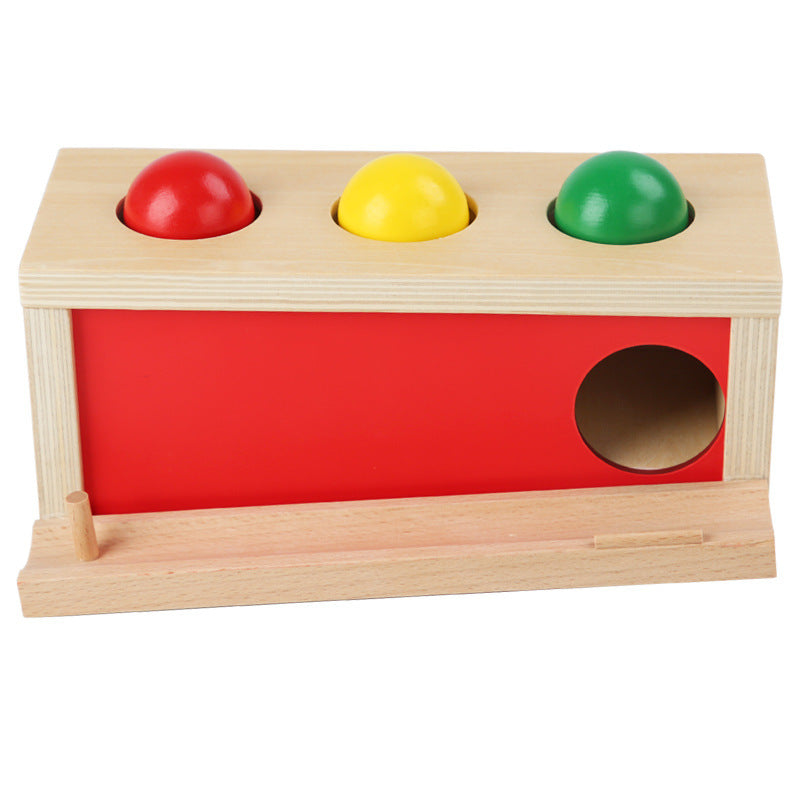 Wooden Montessori Toys Visual Tracking Sliding Ball for Kids