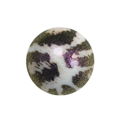 50pcs 15mm Color Reflect Changing Printed Silicone Beads 6