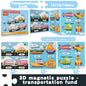 Children's Magnetic Animal Engineering Vehicles Puzzle Toys Wholesale