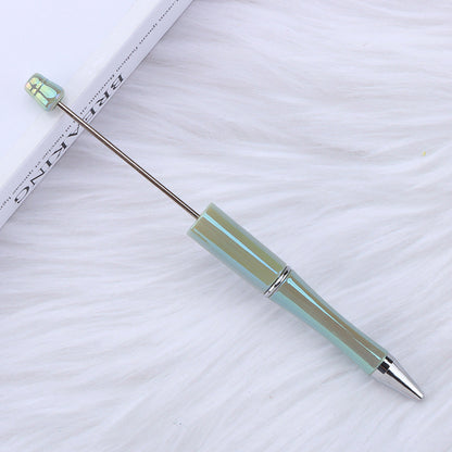 Handle Gradient Color Beadable Ballpoint Pens DIY Rainbow Opal Craft Supplies 16