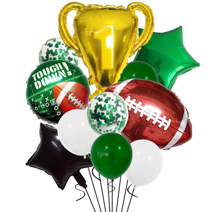 Sports Champions Foil Balloon Set Baseball Soccer Basketball Rugby 18 Inch 5
