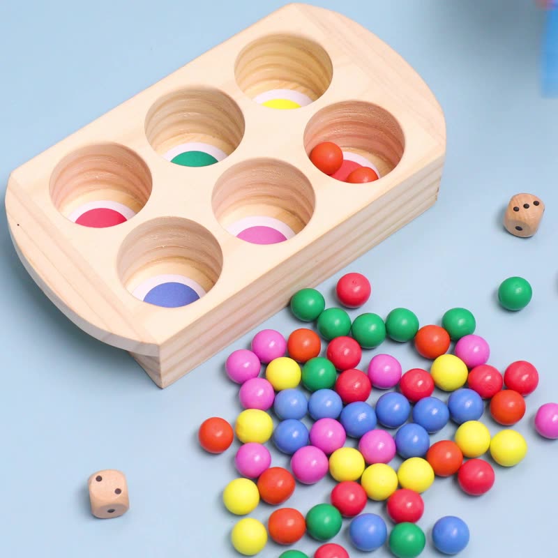 Wooden Building Blocks Color Sorting Educational Toy for Kids 2