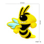 20Pcs Silicone Focal Beads Bumblebee Front Facing 2