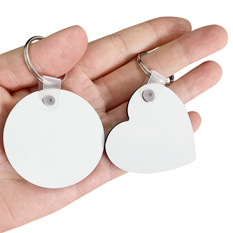 Density Board Sublimation Keychain Blank Various Shapes 4