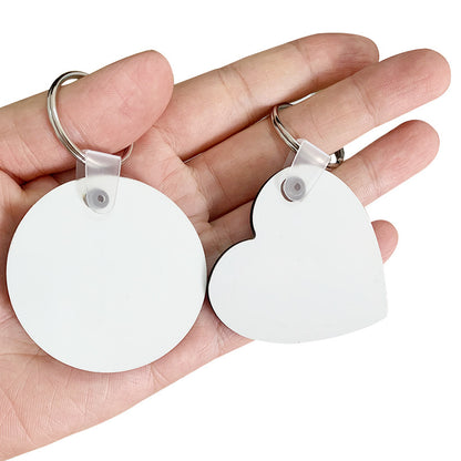 Density Board Sublimation Keychain Blank Various Shapes 4