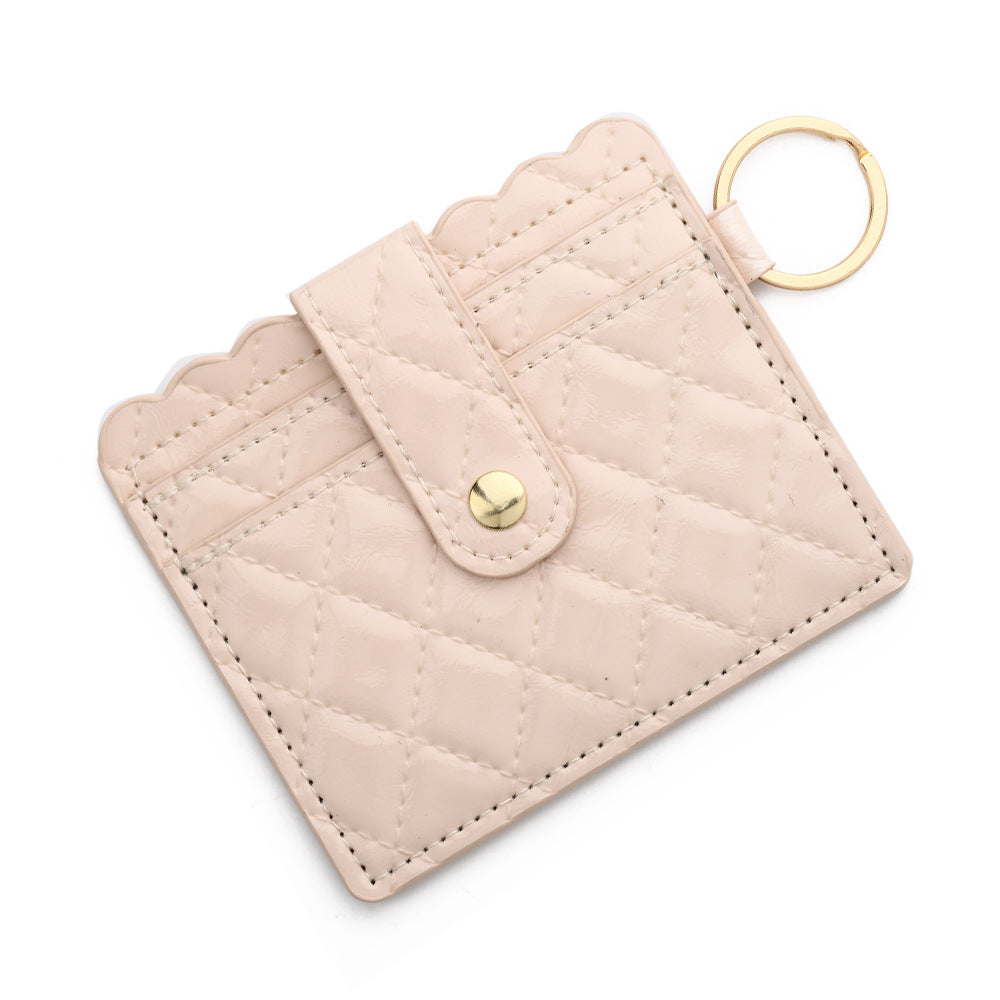 PU Leather Keychain Coin Purse Card Holder Compact Design 21