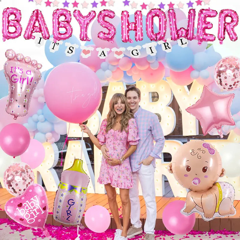 Baby Shower Foil Balloon Set Party Decoration 20x25x2.5cm