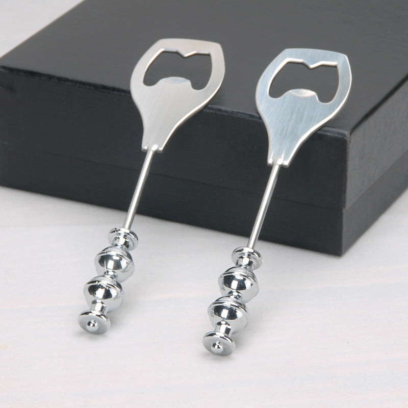 Stainless Steel Beadable Bottle Opener DIY Craft Supplies 2