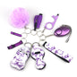 Outdoor Self Defense Alarm Whistle Pompom Keychain 10 Pack 49