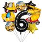 Construction Vehicle Foil Balloon Set 40 Inch Engineering Theme 8