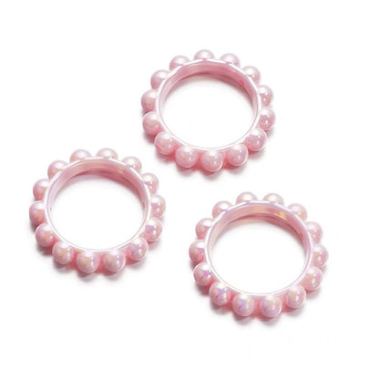 10Pcs 42mm Balsam Pear Ring Lace Acrylic Beads UV Scratch Resistant 13
