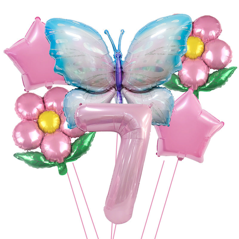 Butterfly Foil Balloon Set Birthday Party Decoration 40 Inch 18