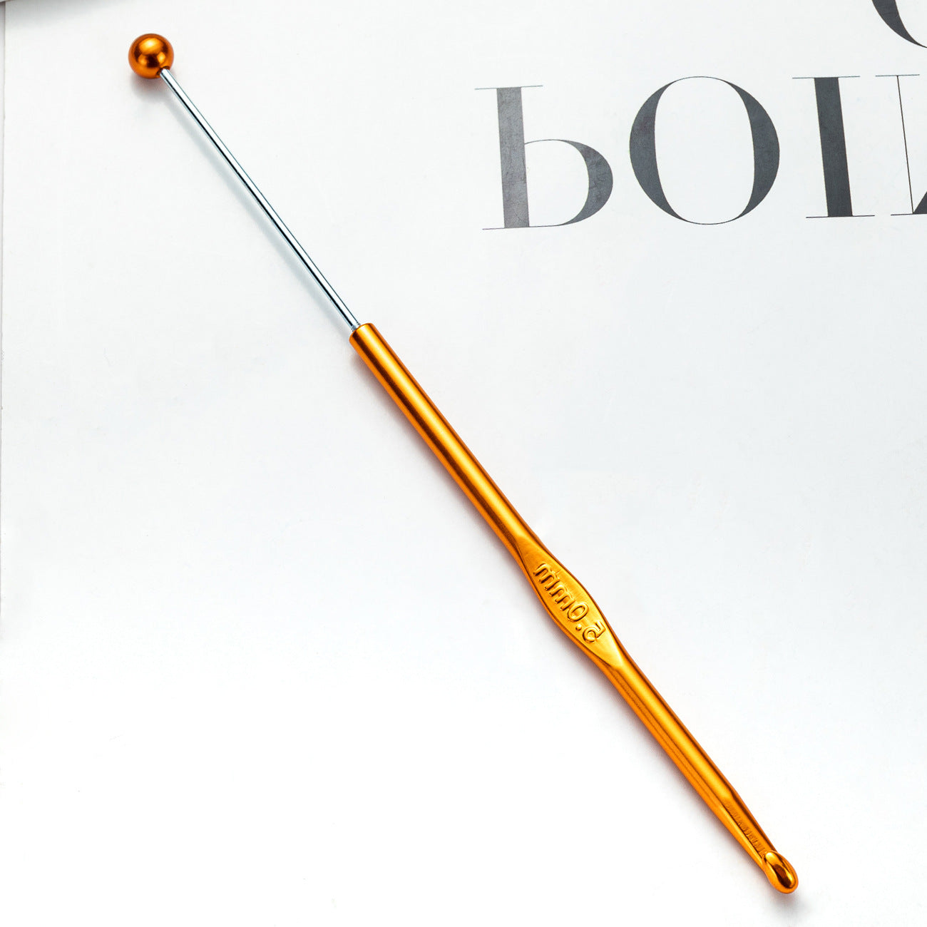 Beadable Crochet Hooks Metal DIY Craft Tool 3.0mm-6.0mm Sizes 18