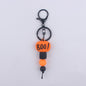 Halloween Themed Silicone Bead Keychain Assortment Charm Set 6
