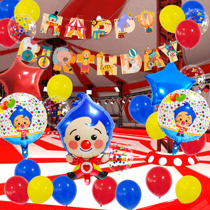 Circus Cartoon Clown Foil Balloon Set Party Decoration 3