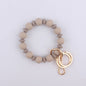 Spacer Beads Silicone Bead Wristlet Keychain 12