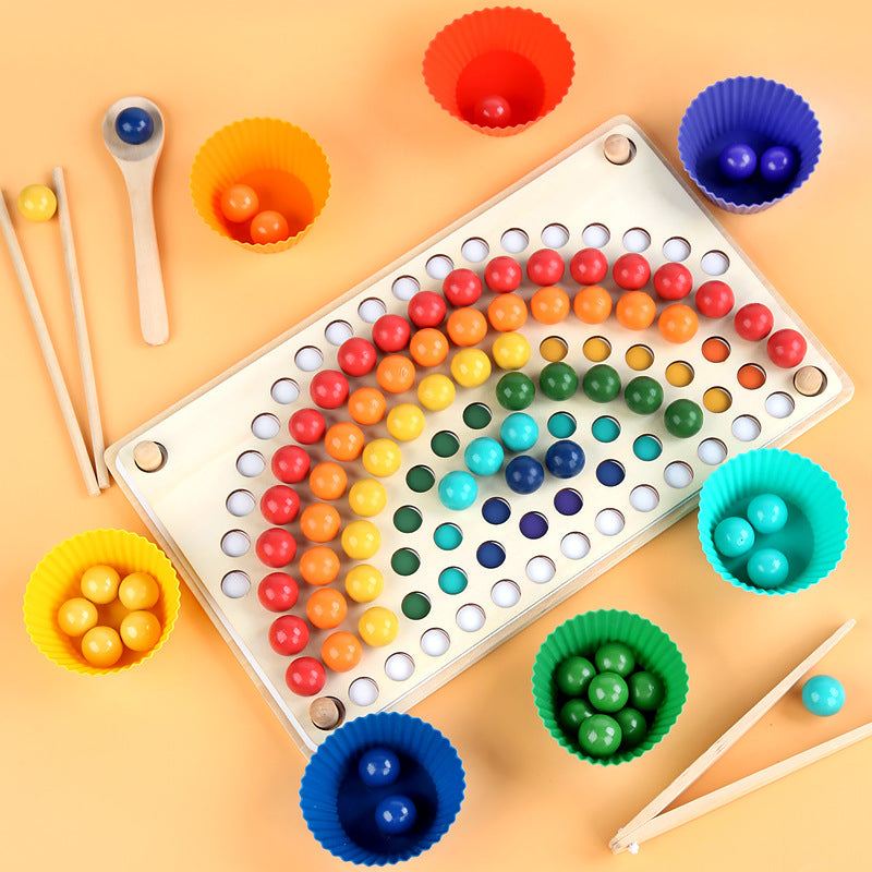 Wooden Classification Beads Montessori Toys Educational Toy 30x18x5cm 3