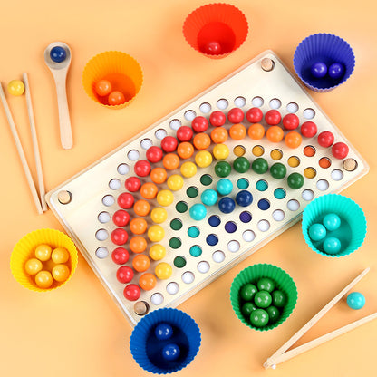Wooden Classification Beads Montessori Toys Educational Toy 30x18x5cm 3