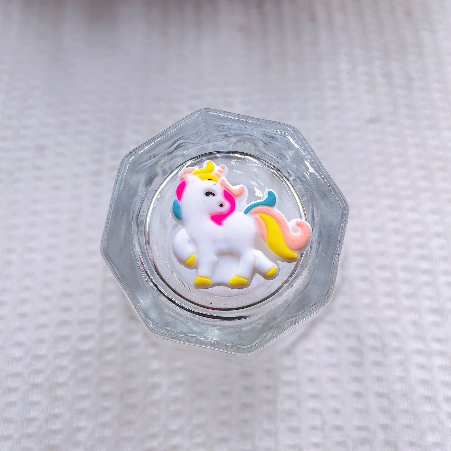 20Pcs Silicone Focal Beads Colorful Unicorn Sitting Pose 9
