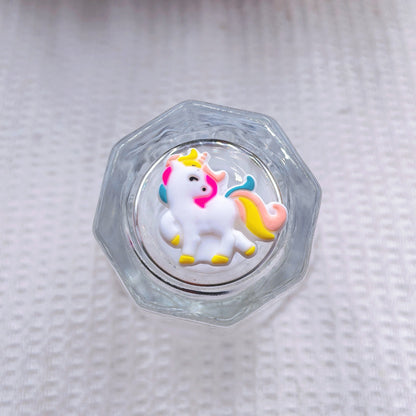 20Pcs Silicone Focal Beads Colorful Unicorn Sitting Pose 9