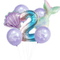 Mermaid Foil Balloon Set Birthday Party Decoration 5