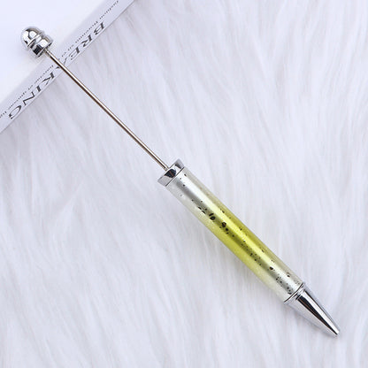 UV Plating Starry Sky Sequins Gradient Beadable Ballpoint Pens DIY Craft Supplies 15