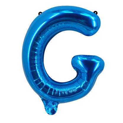 Blue Letter Foil Balloons Party Decoration 16 Inch 50pcs 9