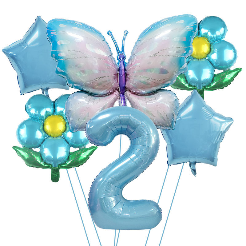 Butterfly Foil Balloon Set Birthday Party Decoration 40 Inch 4